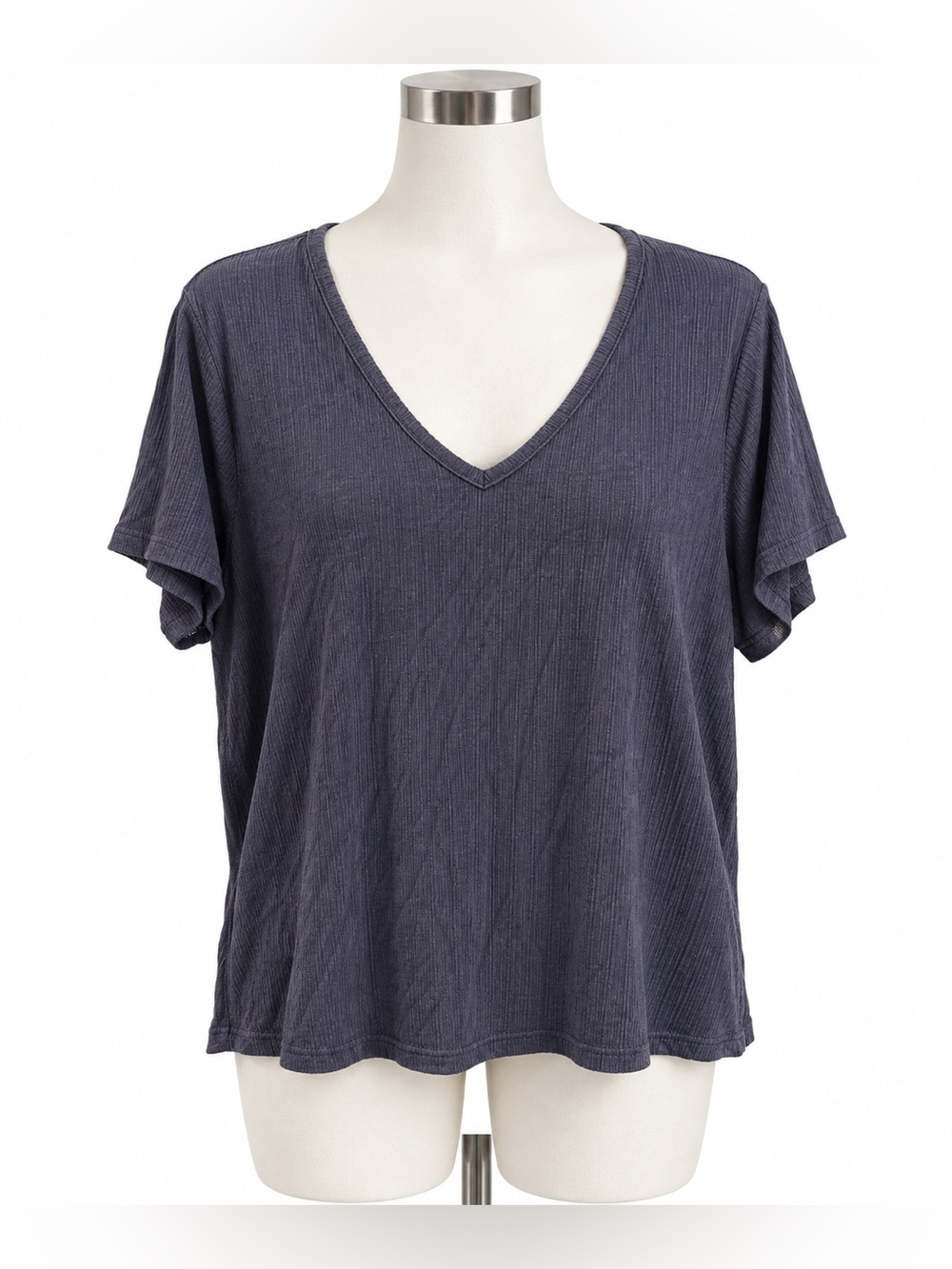 OLD NAVY Luxe Blue V Neck Tee size XL